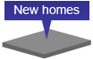 simple illustration of new home concrete