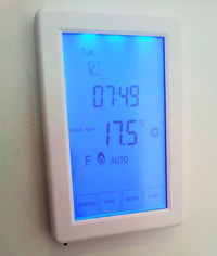 photo of tv8100v touch screen thermostat