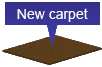 simple illustration of new carpet