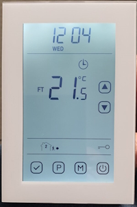 photo of HT3V touch screen thermostat