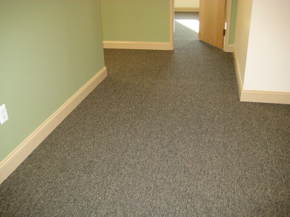 carpet in a hall with underfloor heating